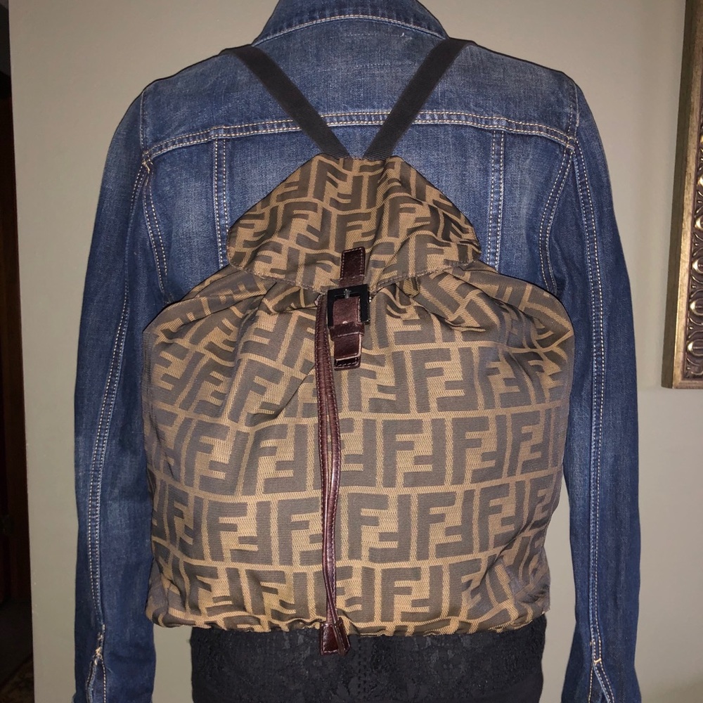 Rare Fendi Zucca Backpack with insert!